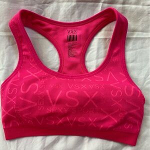 VICTORIAS SECRET VSX Women's Pink Sports Bra SZ S